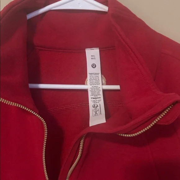 Lululemon Lunar New Year Scuba Oversized Funnel-Neck Half Zip
Dark Red - Picture 6 of 7